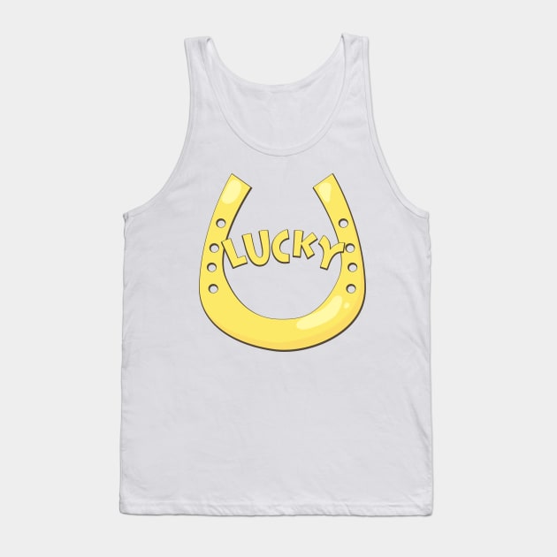 Lucky Horse Shoe Tank Top by nickemporium1